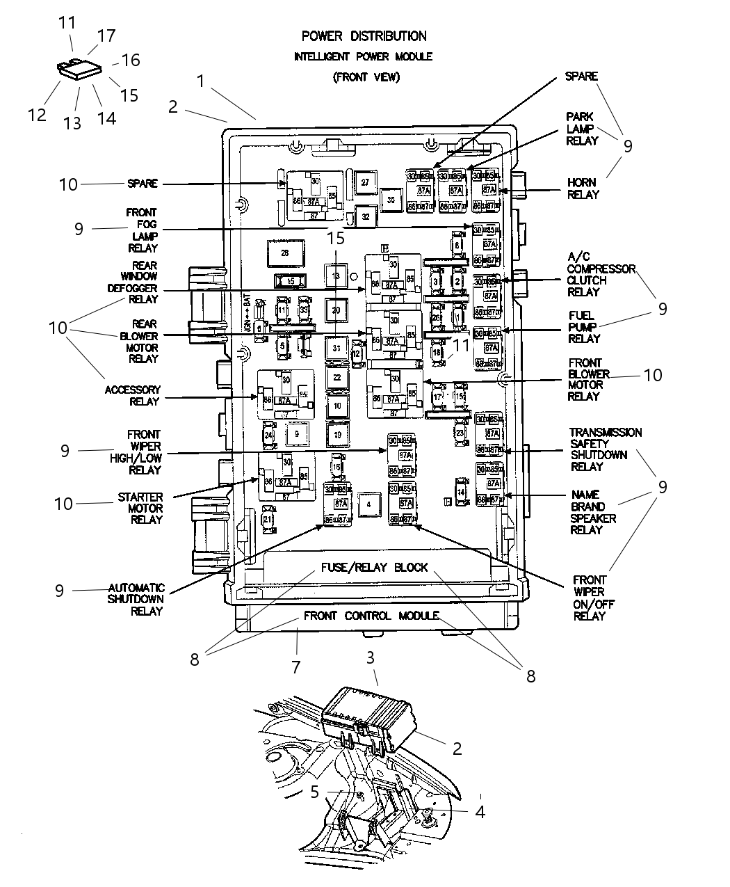Mopar 4868332AD Relay Radiator Fan