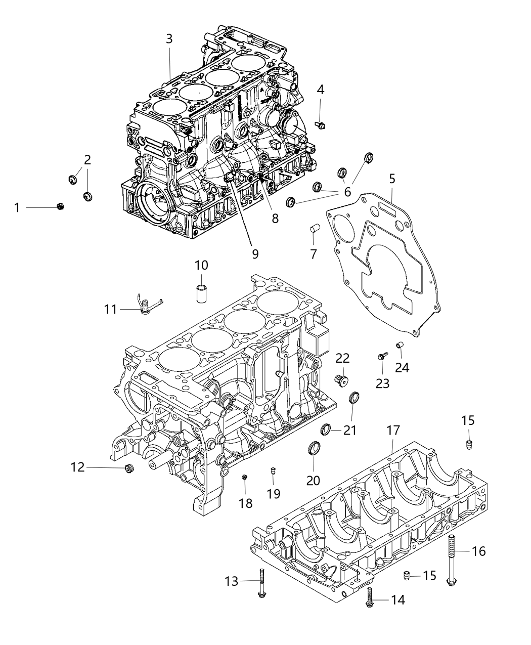 Mopar 68133297AA Bolt Hexagon Flange Head
