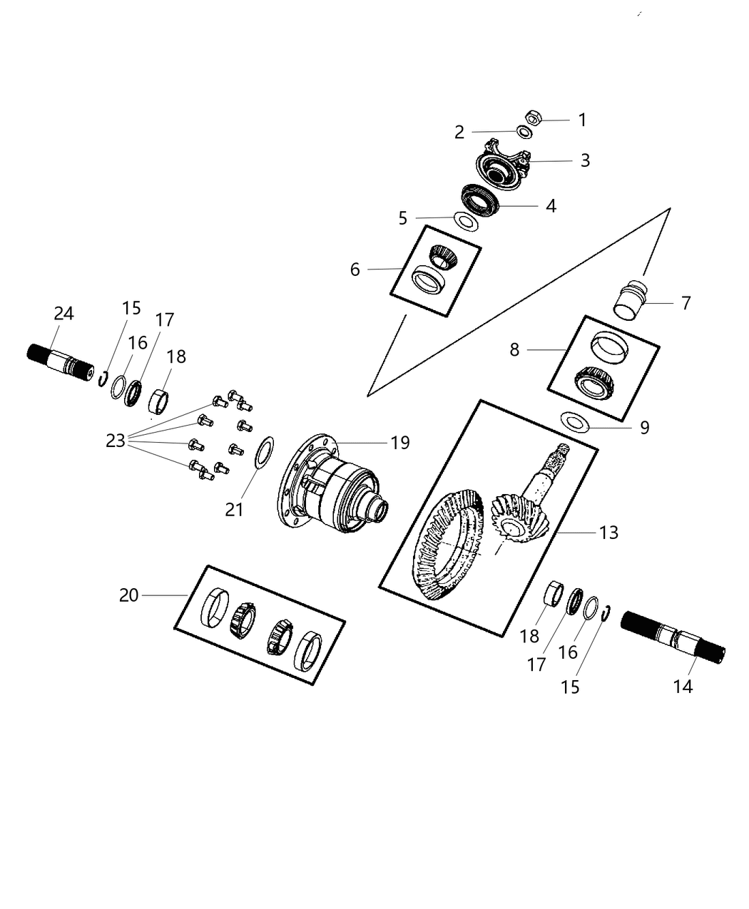 Mopar 5038236AC Case Assembly Differential Mopar 5038236AC Case Assembly Differential