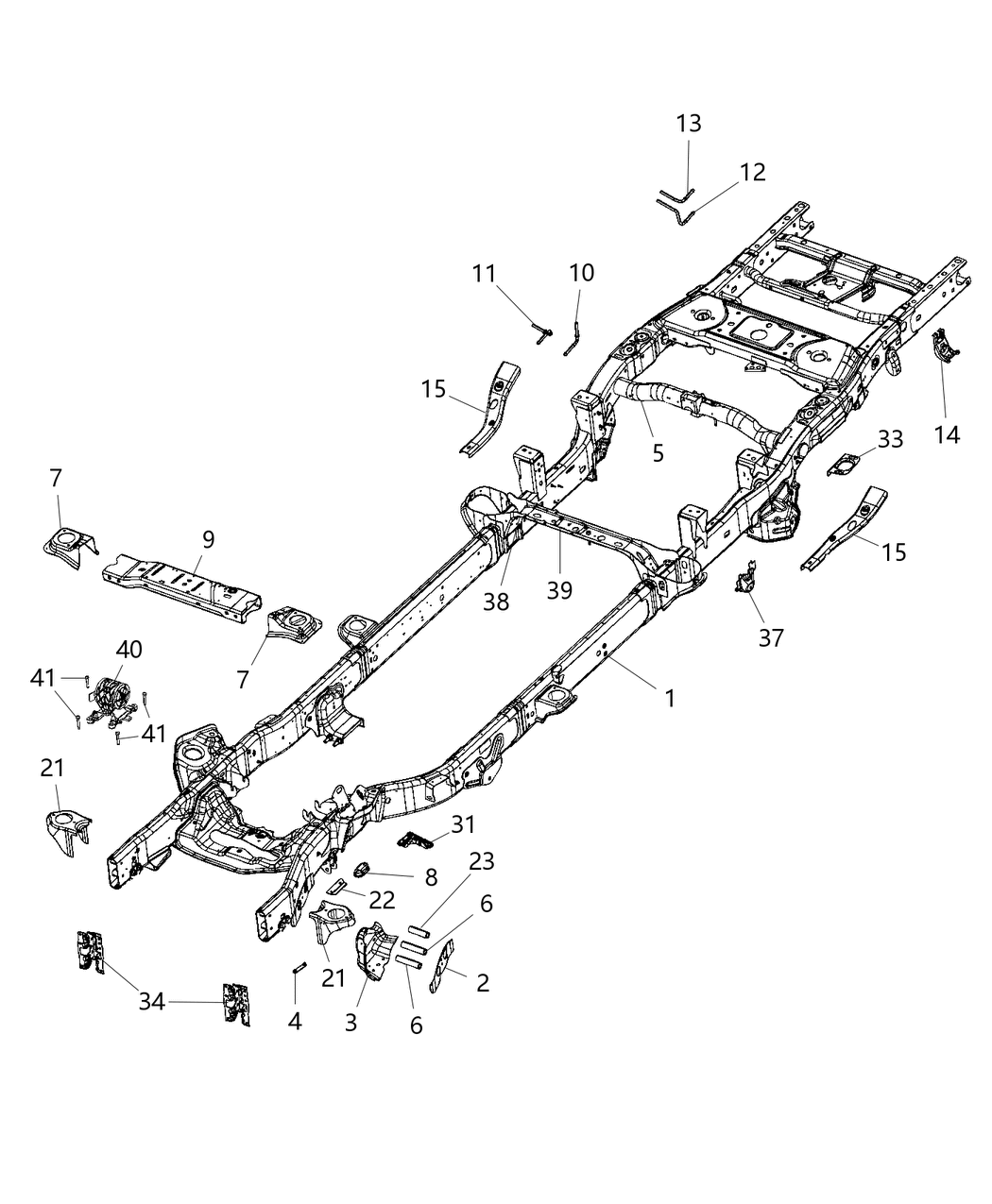 Mopar 68360043AA Reinforcement Female Bracket