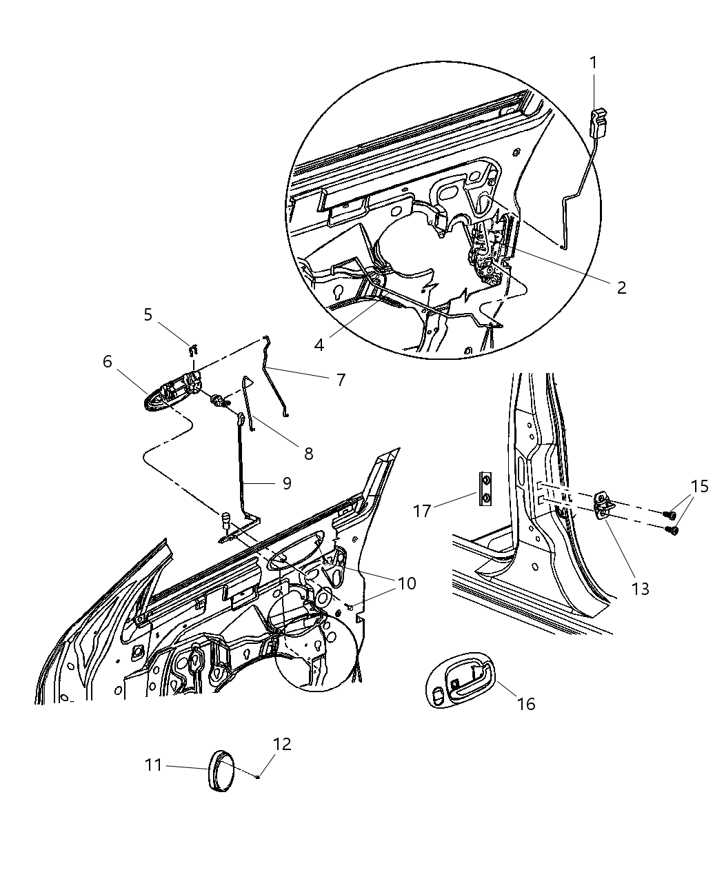 Mopar 4814585AC Link Remote Handle To Latch 4814585AC Mopar Link Remote Handle To Latch