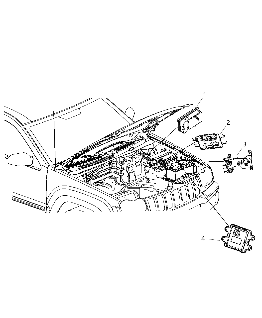 Mopar 4692138AE Module Front Control