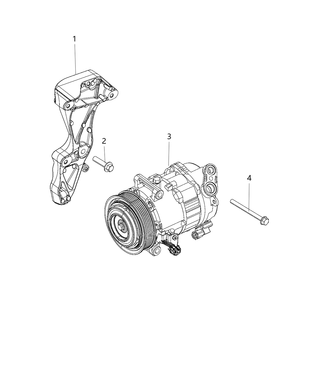 Mopar 4627674AD Bracket A/C Compressor 4627674AD Mopar Bracket A/C Compressor