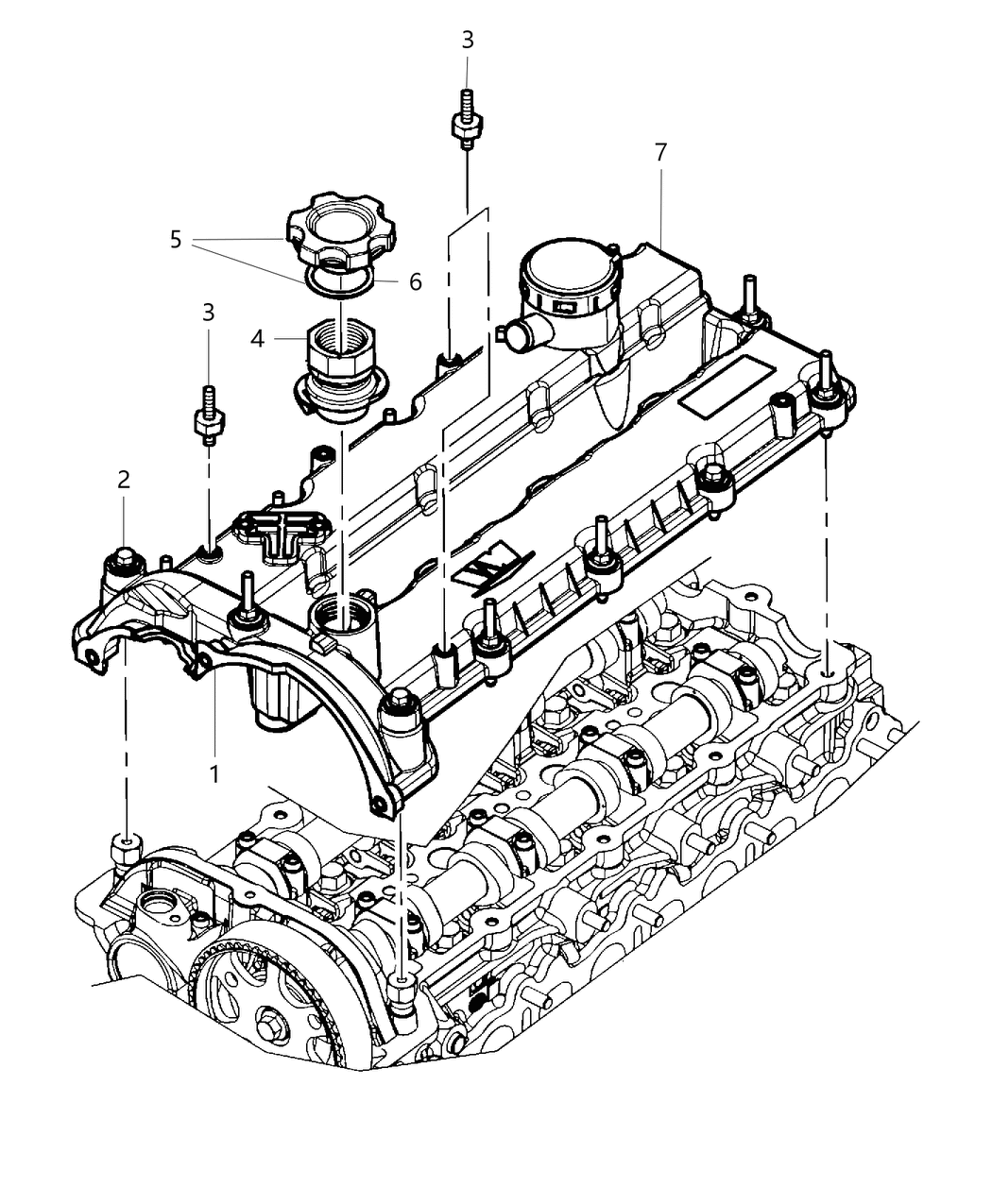 Mopar 68045317AA Cover Cylinder Head