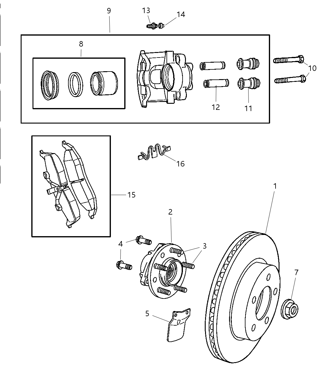 Mopar V1018596 Pad Kit Front Disc Brake Mopar V1018596 Pad Kit Front Disc Brake