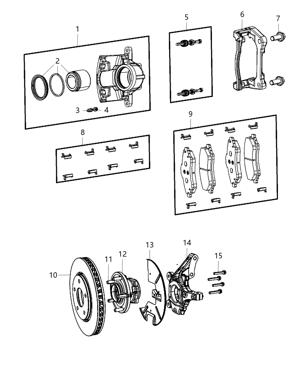 Mopar 5154199AB Hub And Bearing Brake