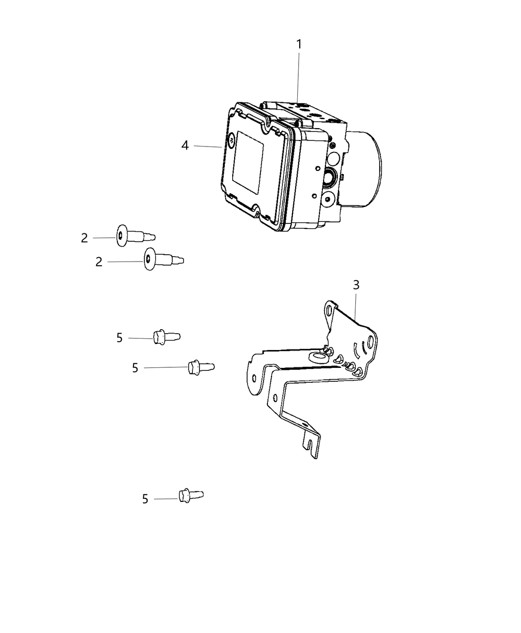Mopar 68472370AA Control Unit Anti-Lock Brake