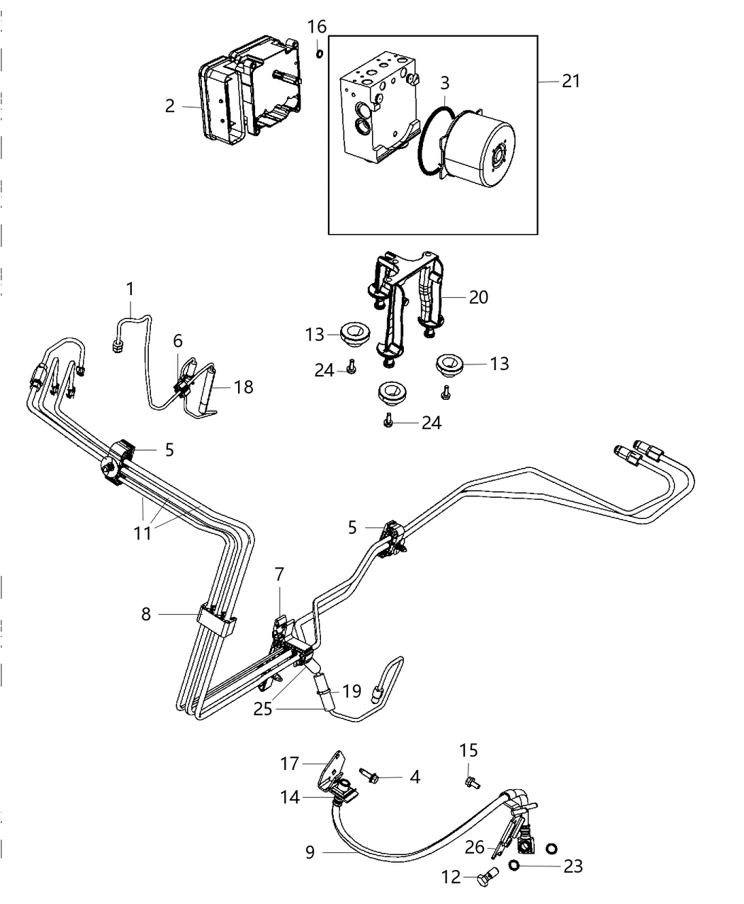 Mopar 4779866AC Tube And Hose Brake
