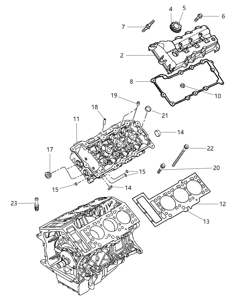 Mopar 5018593AB Gasket Package Engine Upper