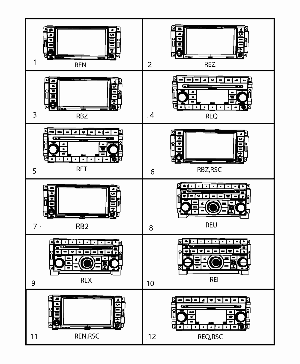 Mopar 5064942AC Radio Mw/FM/6 DVD