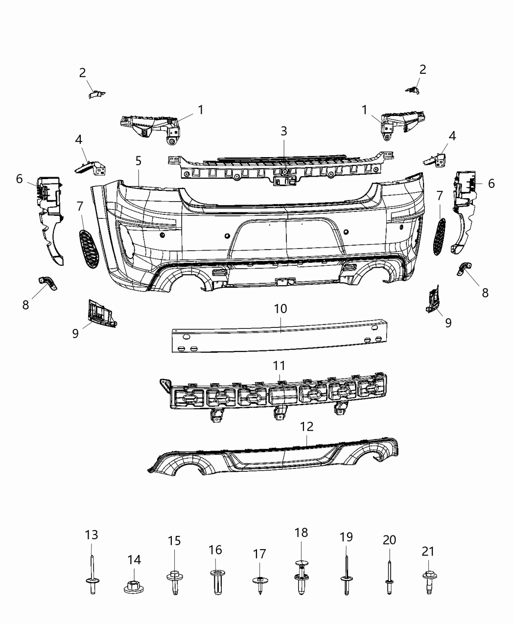 Mopar 68488297AA Bracket Blind Spot Module Mopar 68488297AA Bracket Blind Spot Module