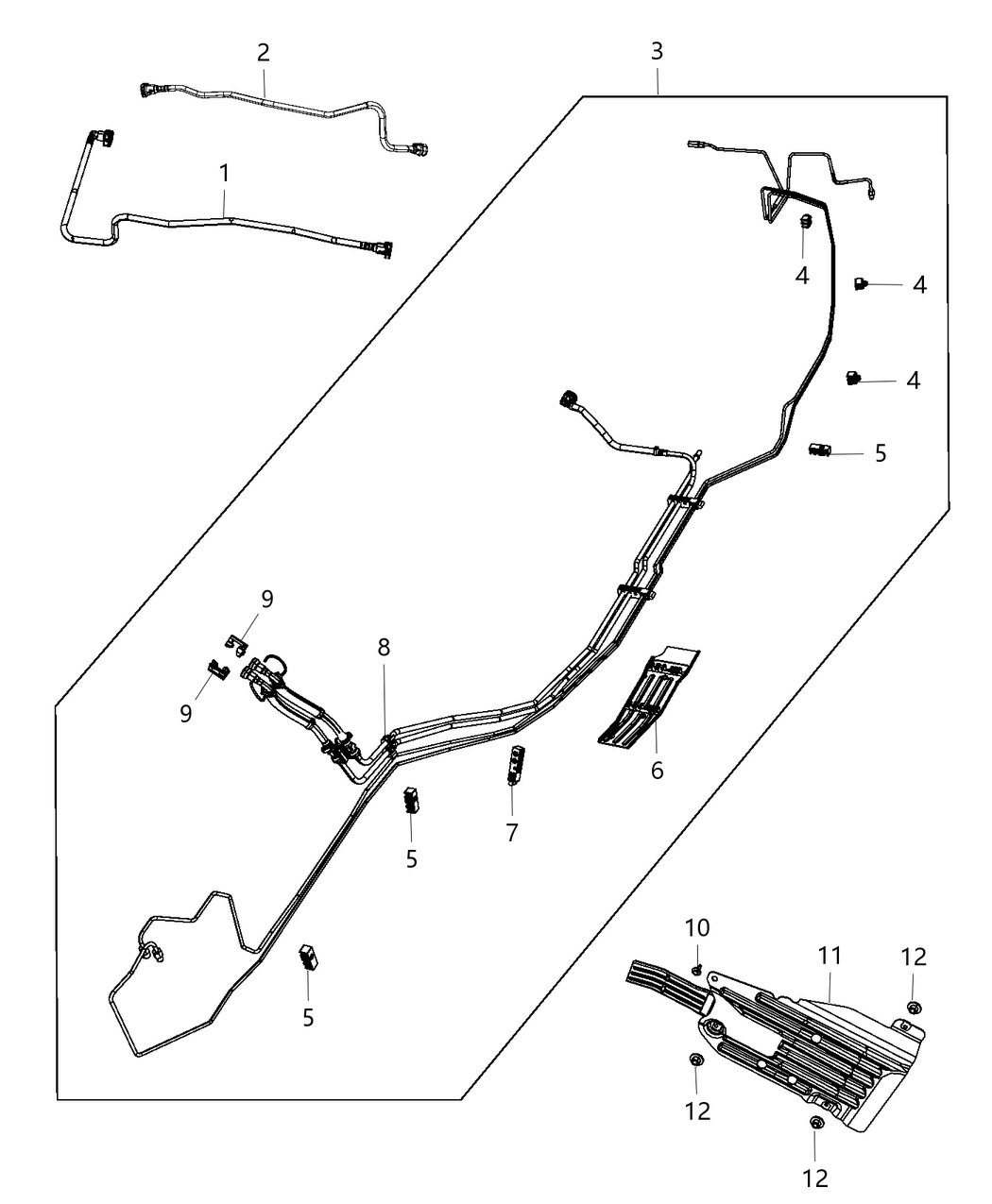 Mopar 68225098AF Bundle Fuel Line