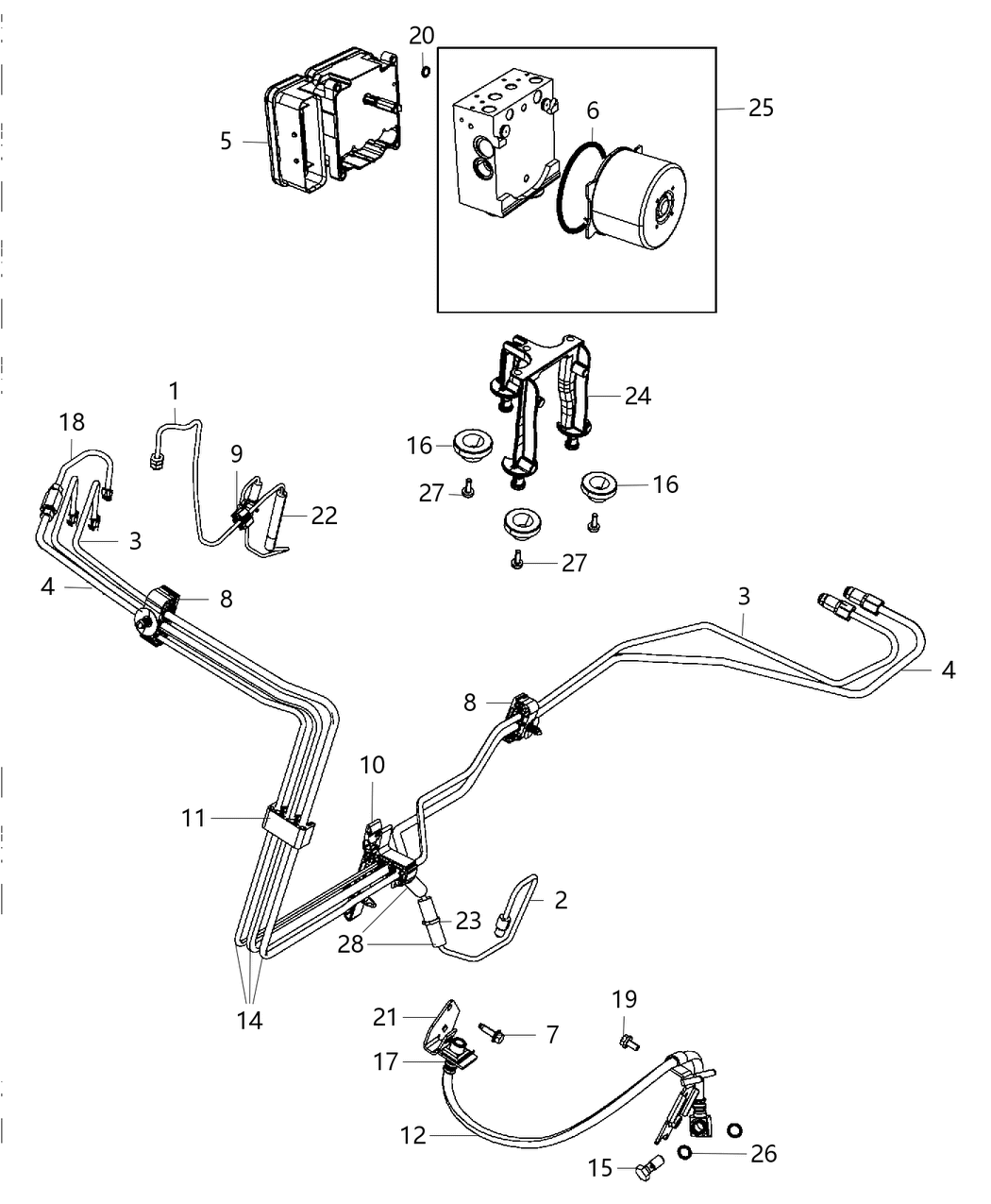 Mopar 4779866AB Tube And Hose Brake
