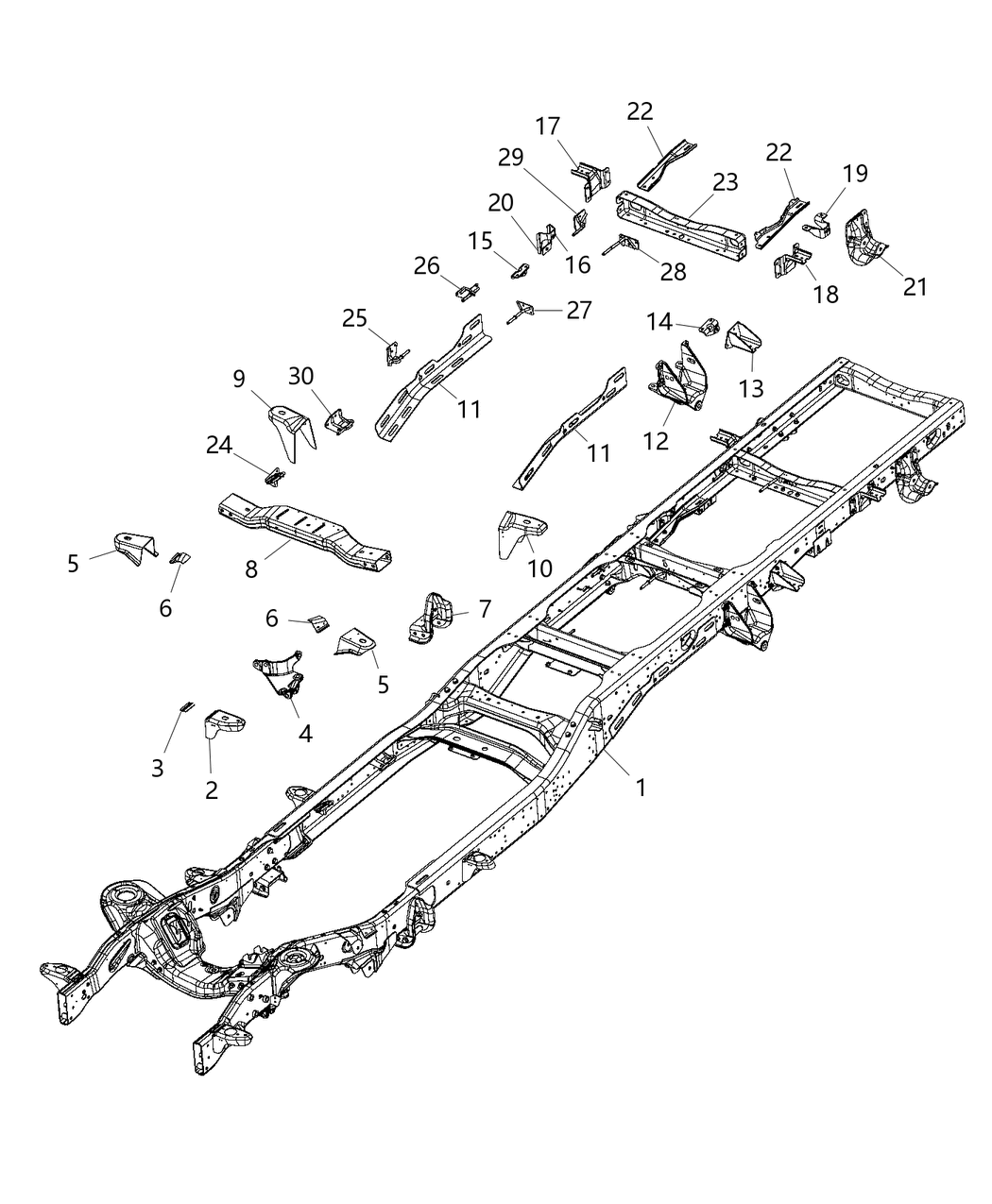 Mopar 68260280AE Frame Assembly Chassis