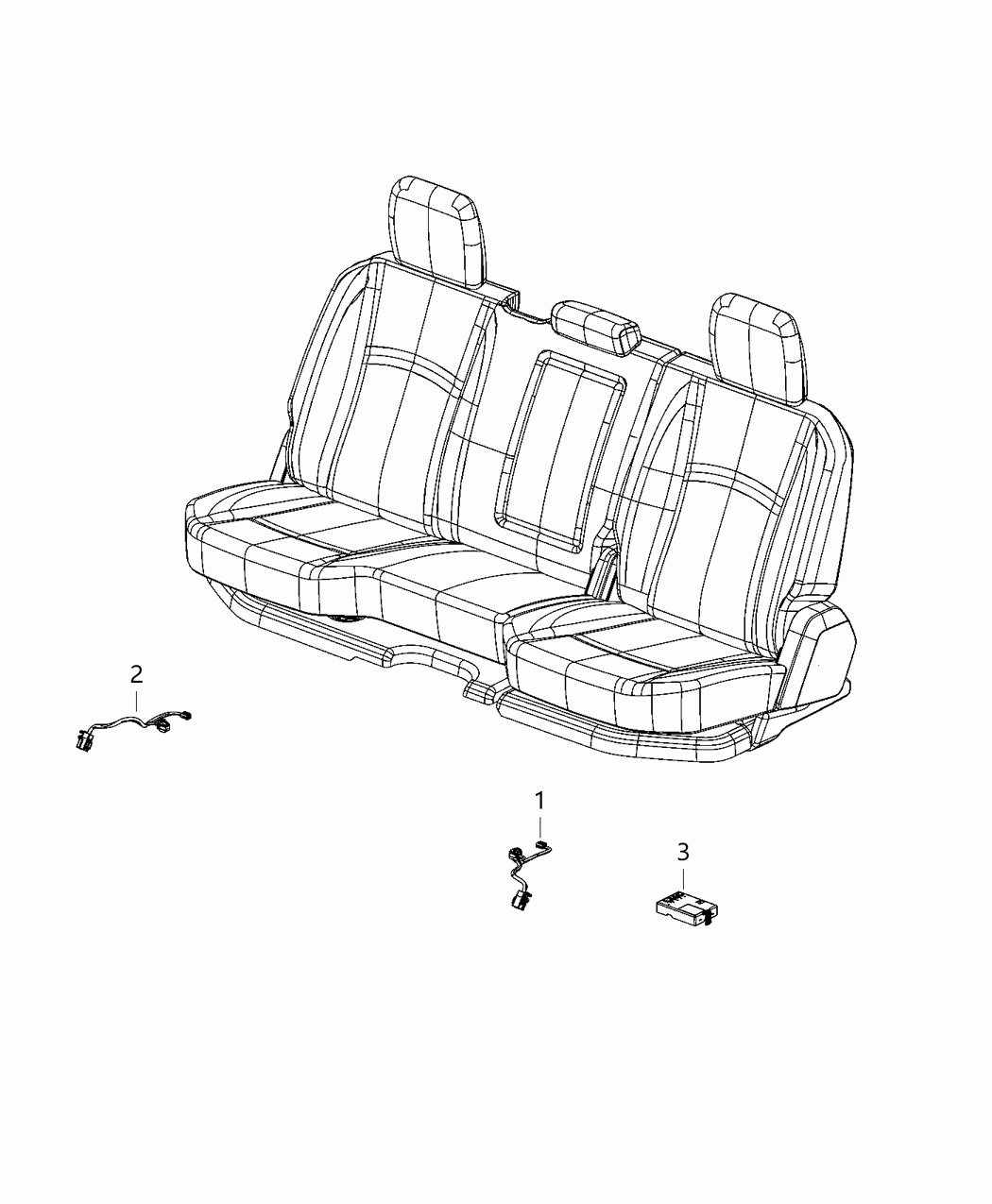 Mopar 68395895AE Wiring Seat Right