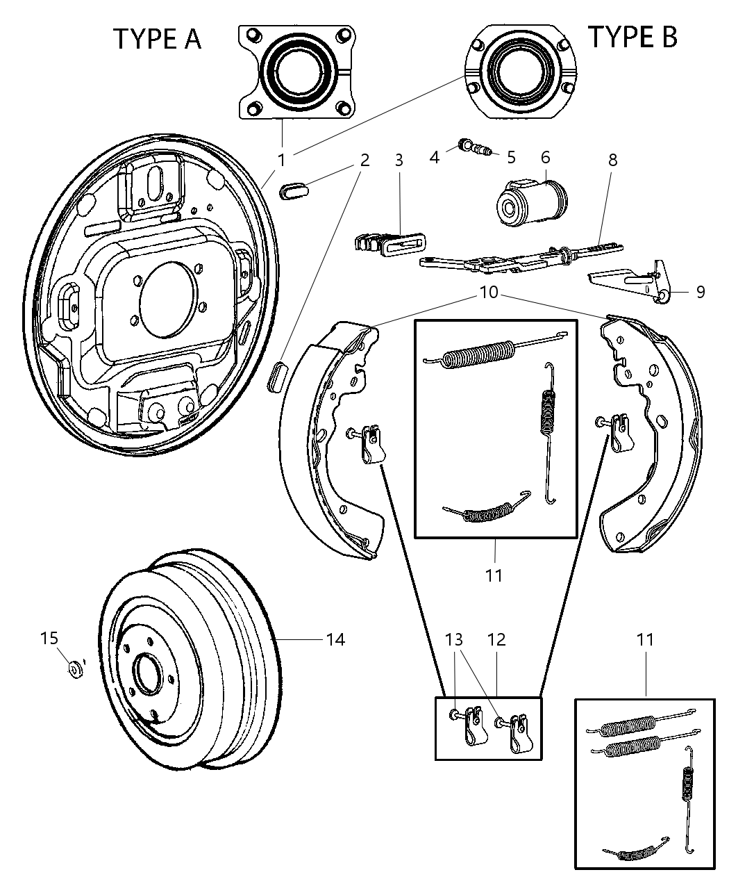 Mopar 5015110AA Bolt Wheel Cylinder