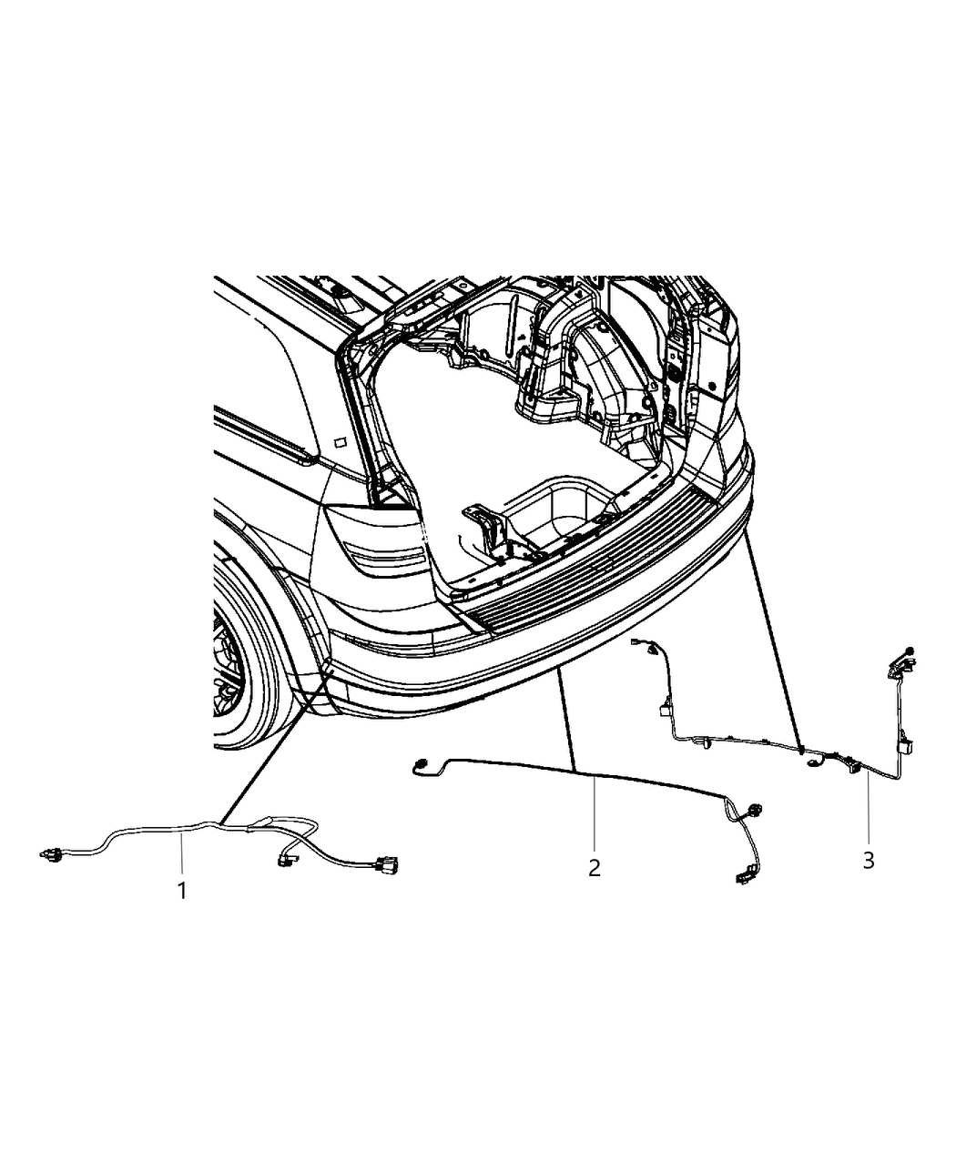 Mopar 68080316AD Wiring Rear Fascia