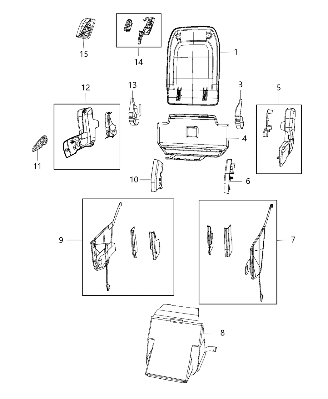 Mopar 68325080AA Shield Seat Right
