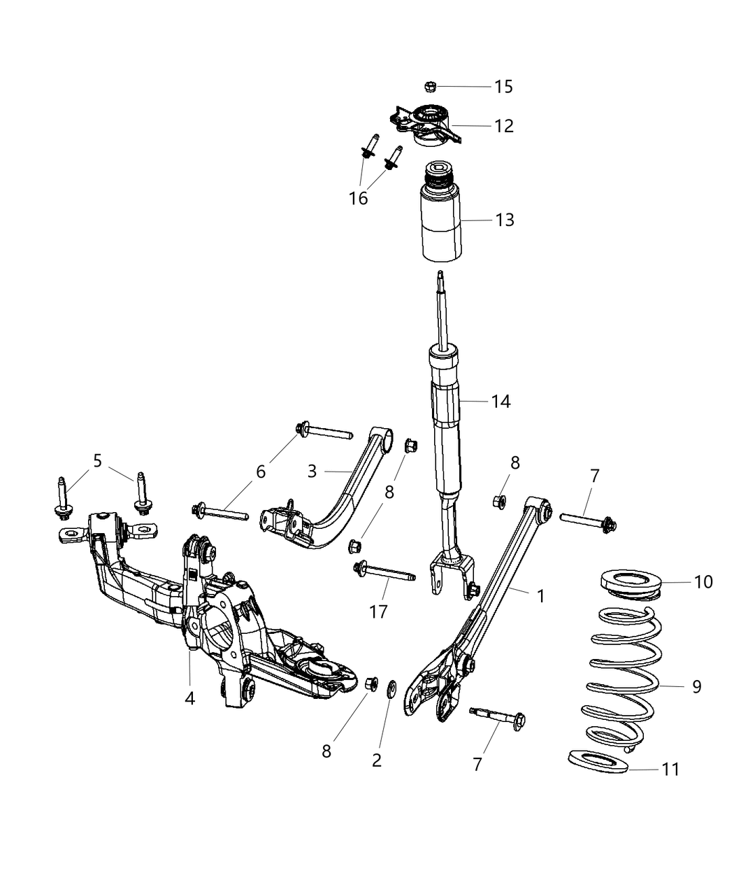 Mopar 5090090AC Link Assembly Transversal Rear Upper