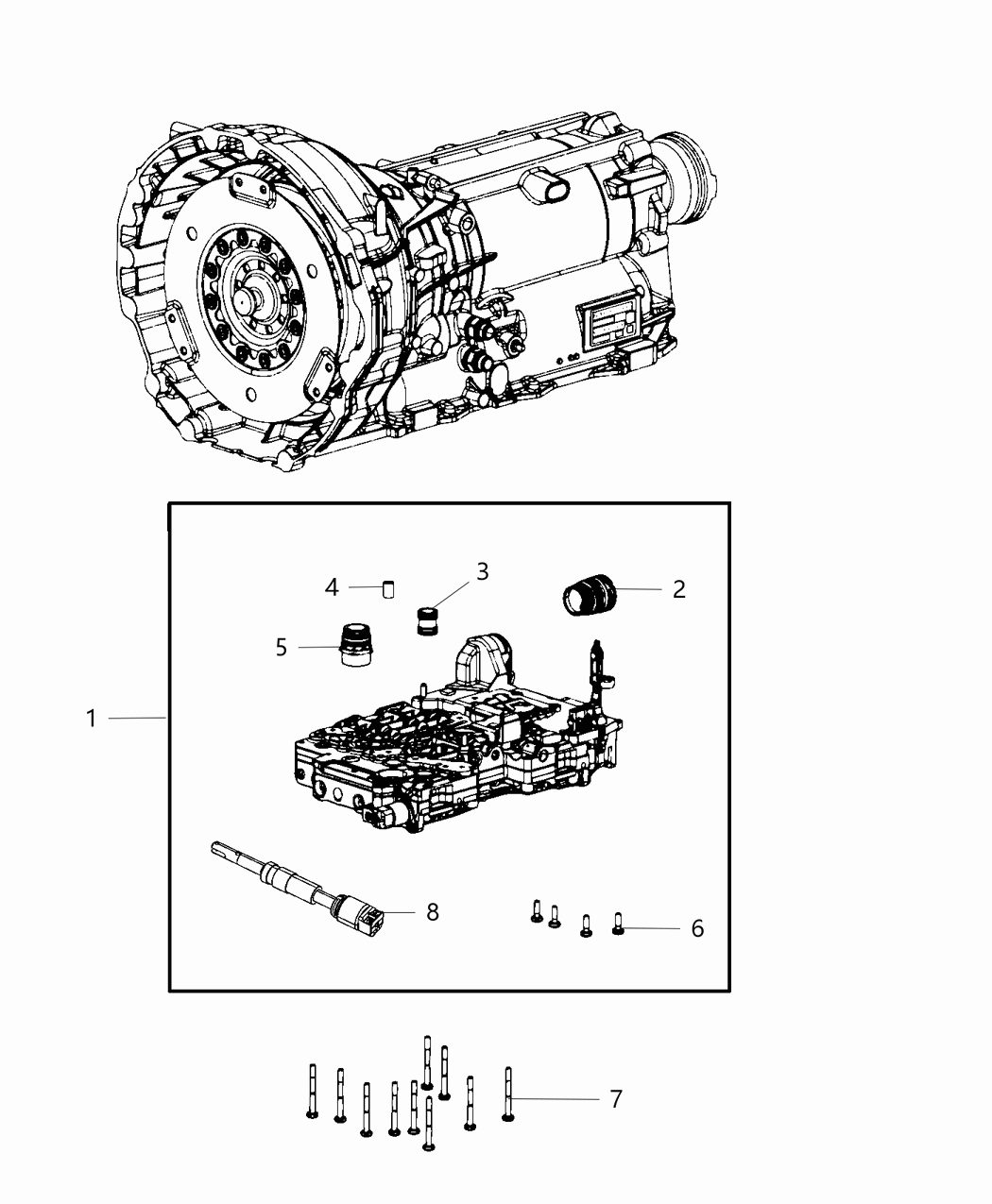 Mopar 68431657AA Valve Body & Control Unit Transmission