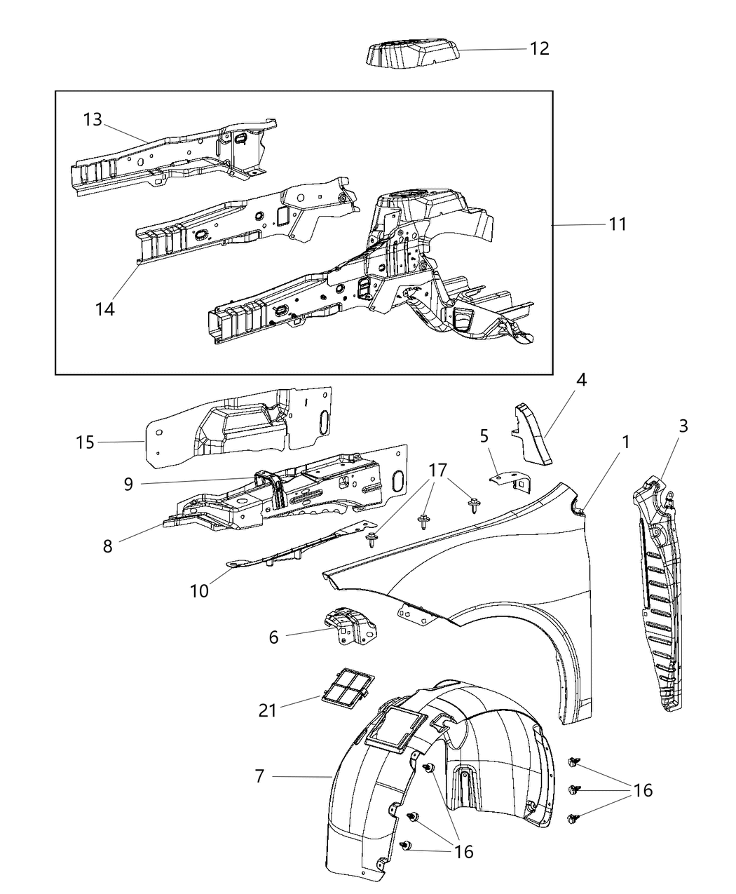 Mopar 68092144AA Tape Sealing