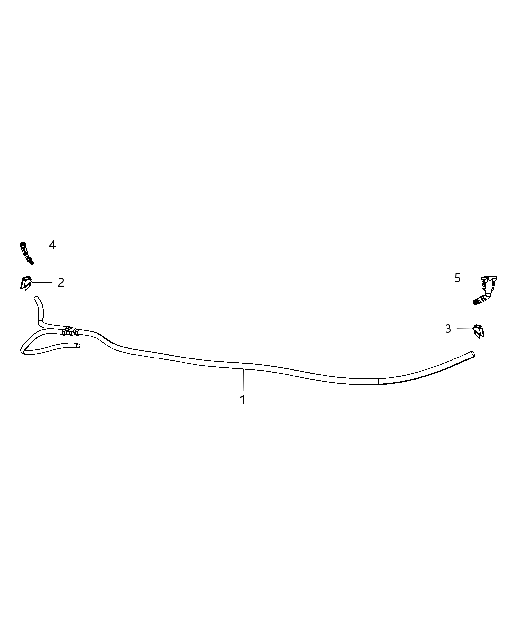 68140584AA Mopar Hose Washer Headlamp