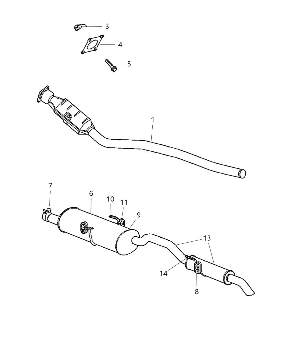 Mopar 4809776AB Bracket Resonator Mopar 4809776AB Bracket Resonator
