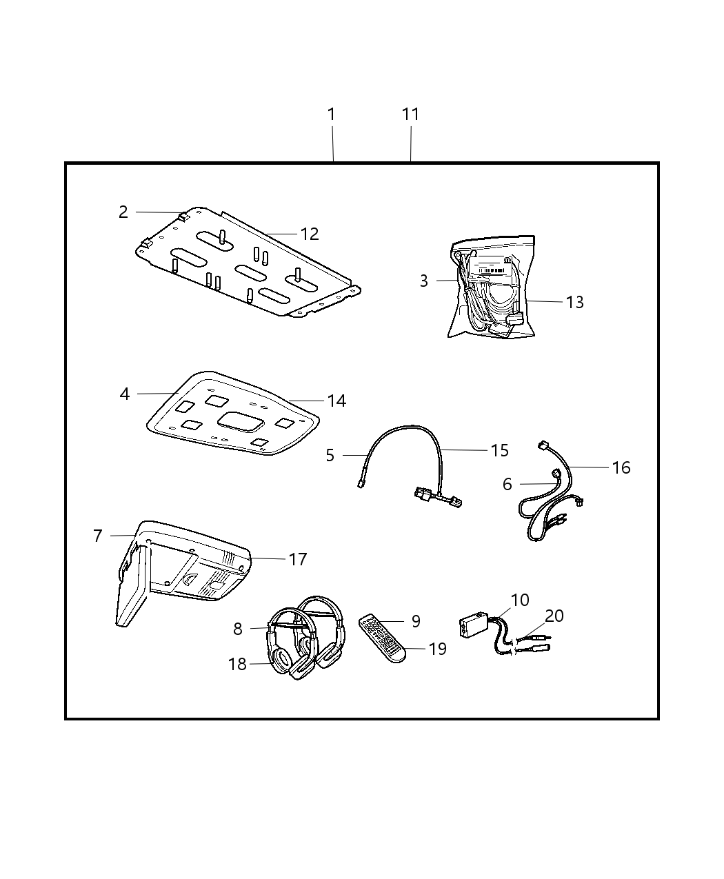 Mopar 68002654AA Shroud Shroud