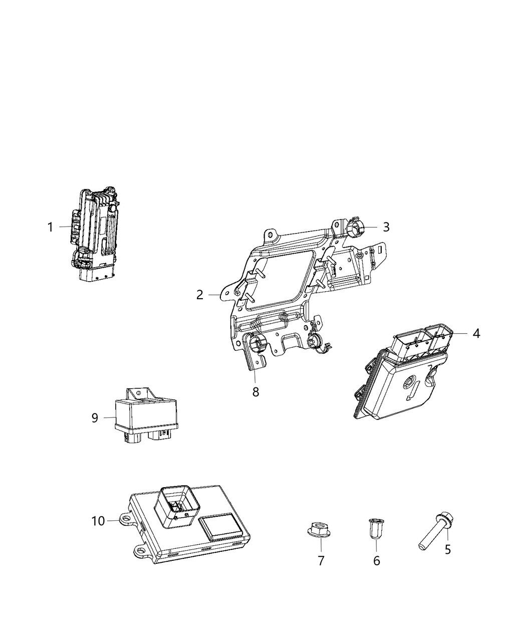 Mopar 68254750AA Bracket Engine Wiring