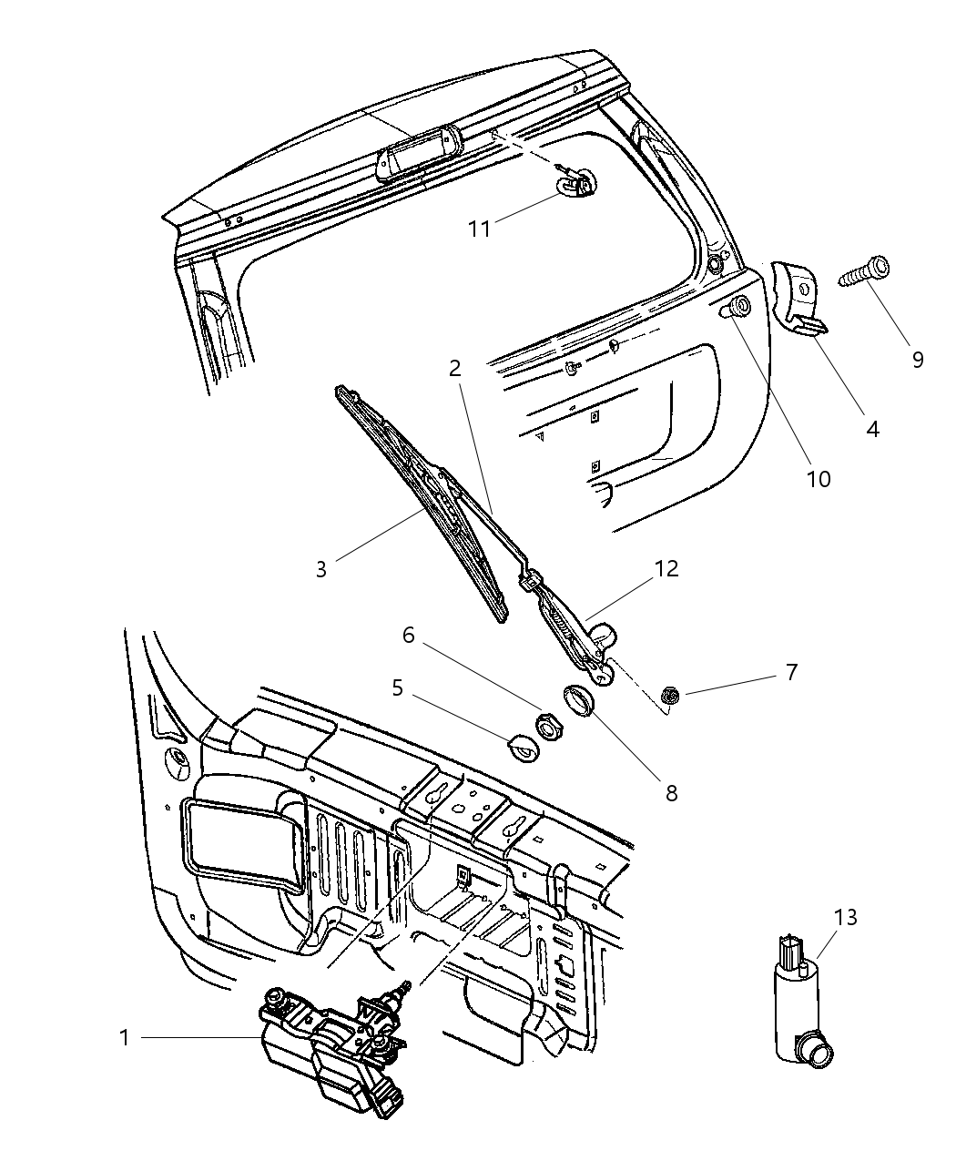 Mopar 55155524AB Hose Windshield Washer 55155524AB Mopar Hose Windshield Washer