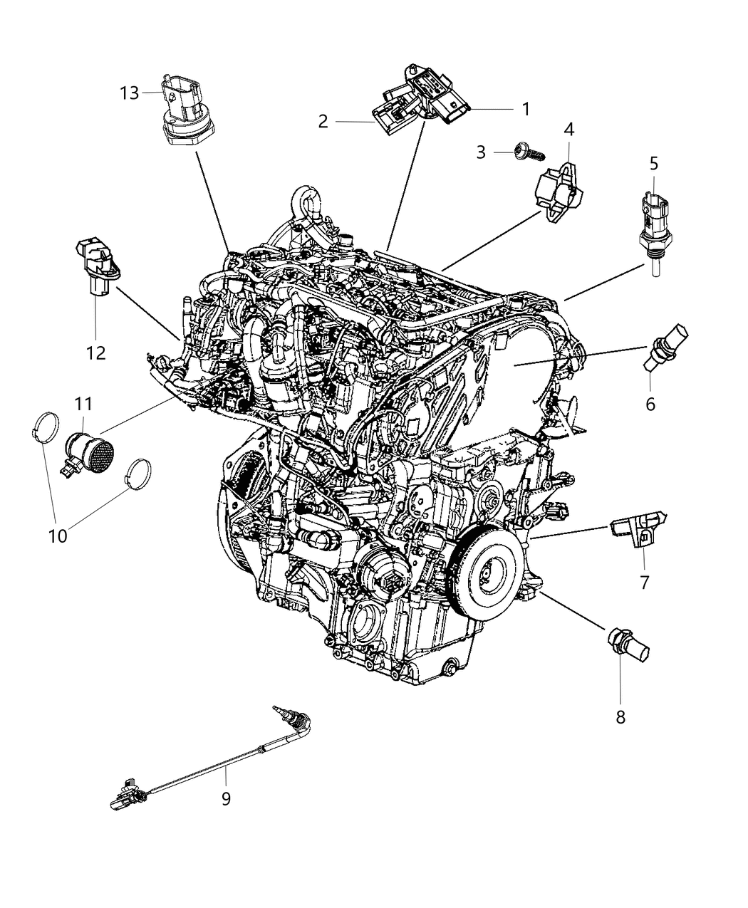 Mopar 68167871AA Sensor Mass Airflow
