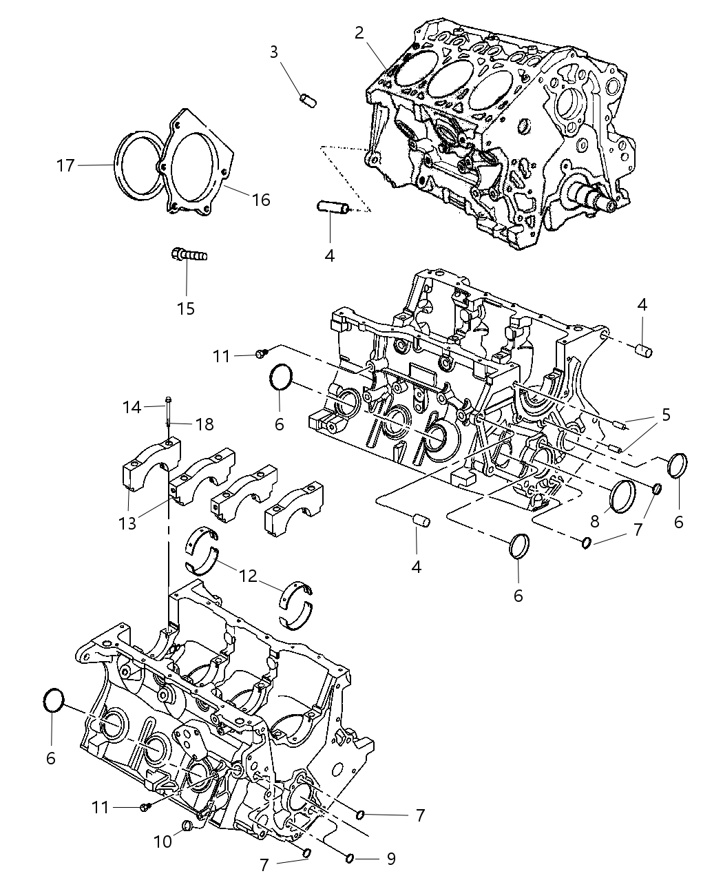 Mopar R8144471AA Engine Long Block