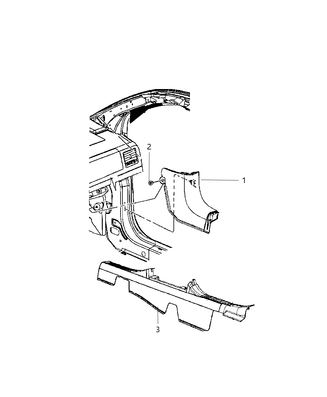 Mopar YF05DK2AD Plate Scuff YF05DK2AD Mopar Plate Scuff