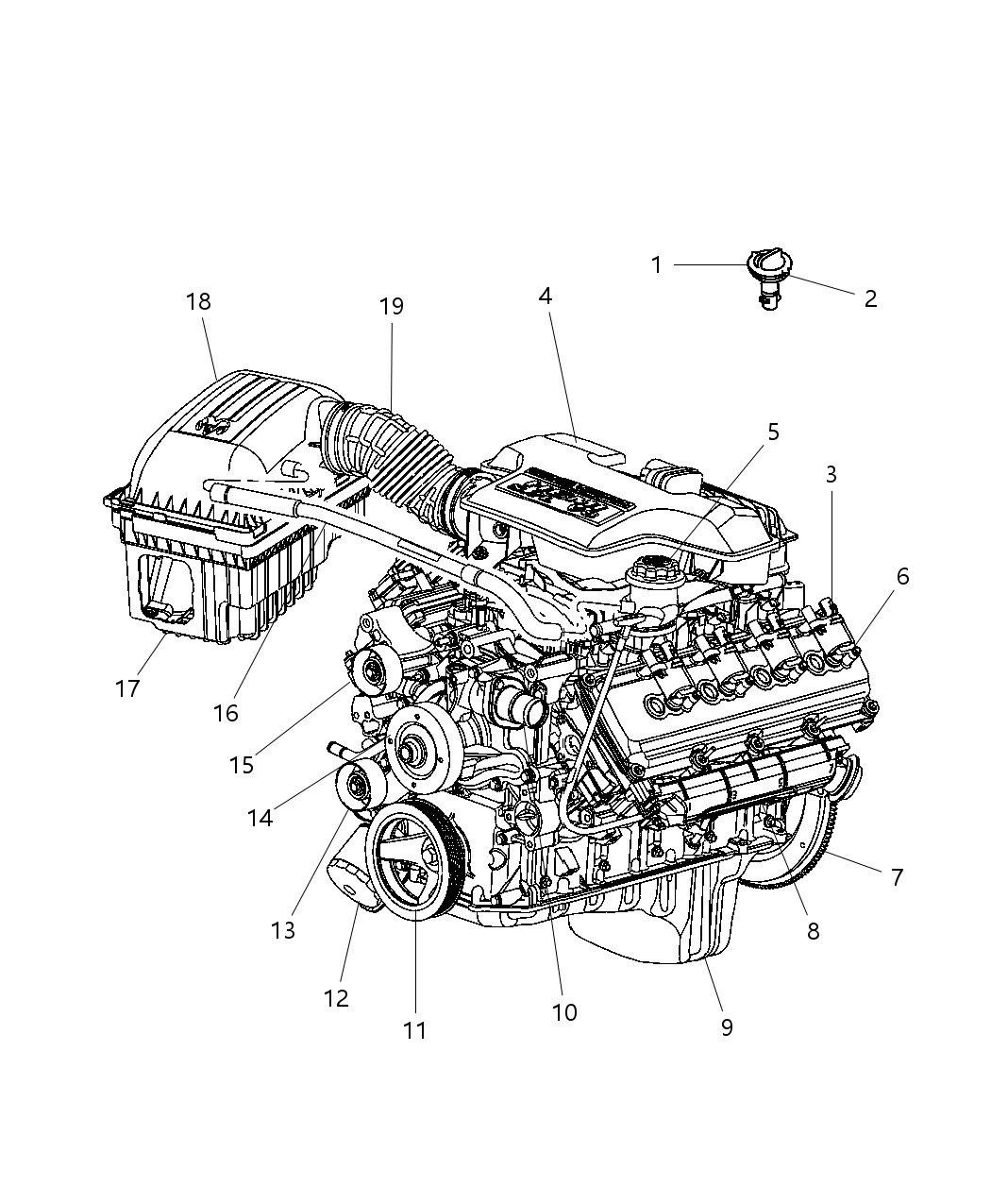 Mopar 5191957AA Block Long