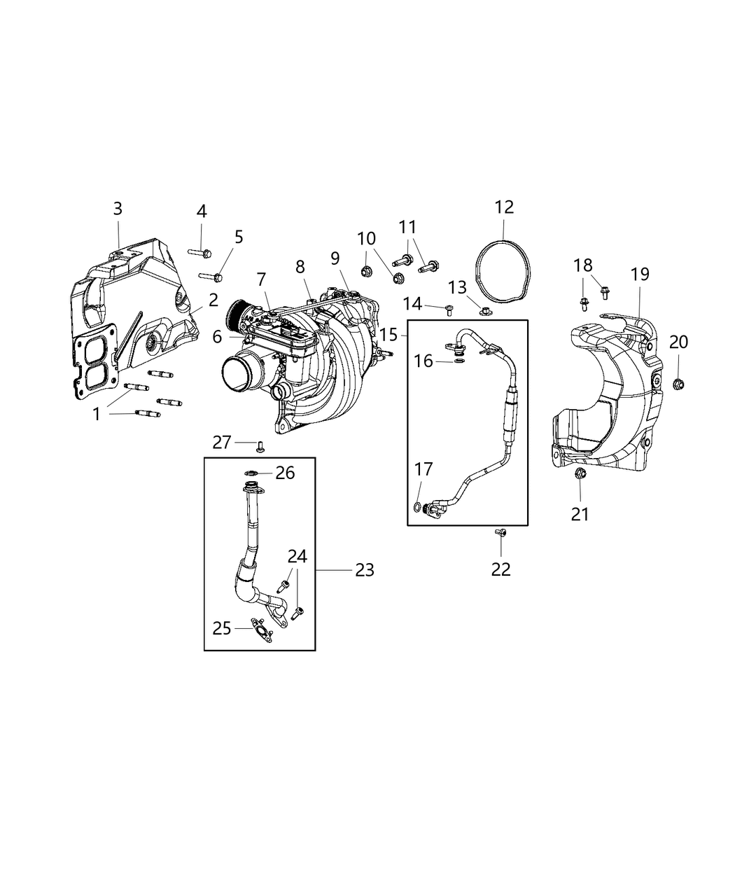 Mopar 5281541AI Turbocharger