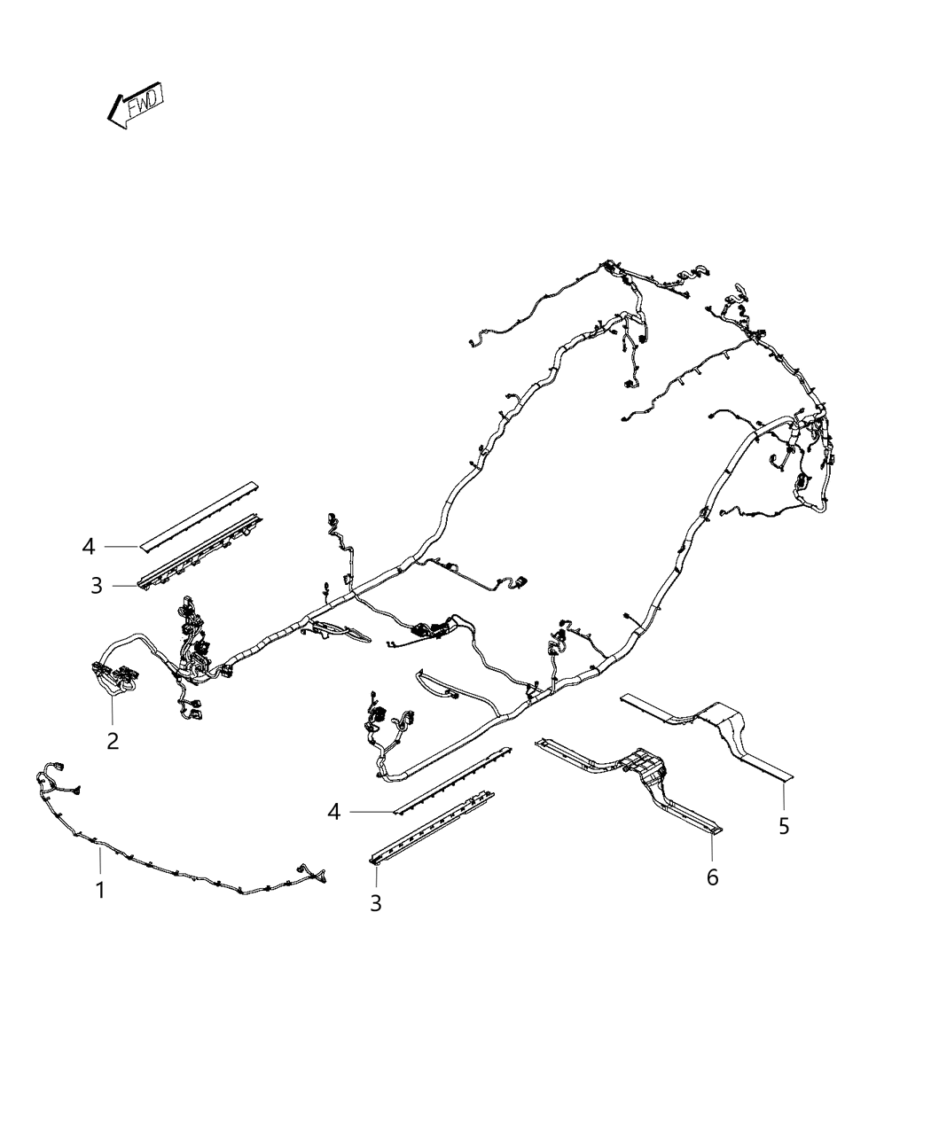 Mopar 68333714AB Wiring Body Mopar 68333714AB Wiring Body