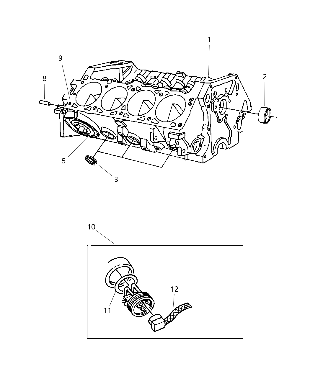 Mopar 4741528AC Block Short