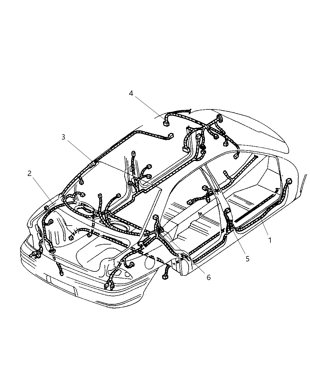 Mopar 4794314AA Wiring Illuminated Visor 4794314AA Mopar Wiring Illuminated Visor