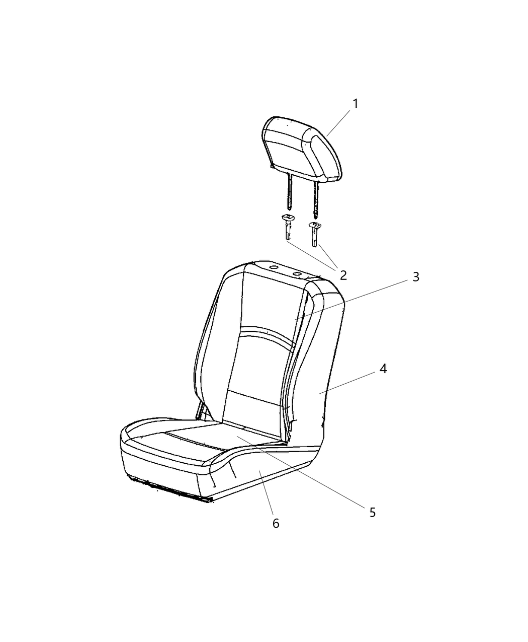 Mopar 5MV88XDBAC Cover Front Seat Cushion 5MV88XDBAC Mopar Cover Front Seat Cushion