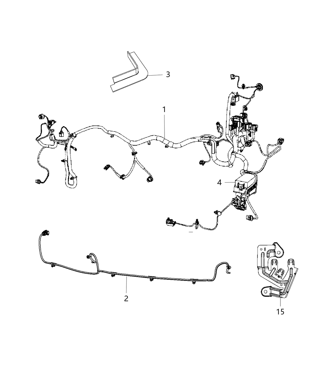 68200287AC Mopar Wiring Headlamp To Dash