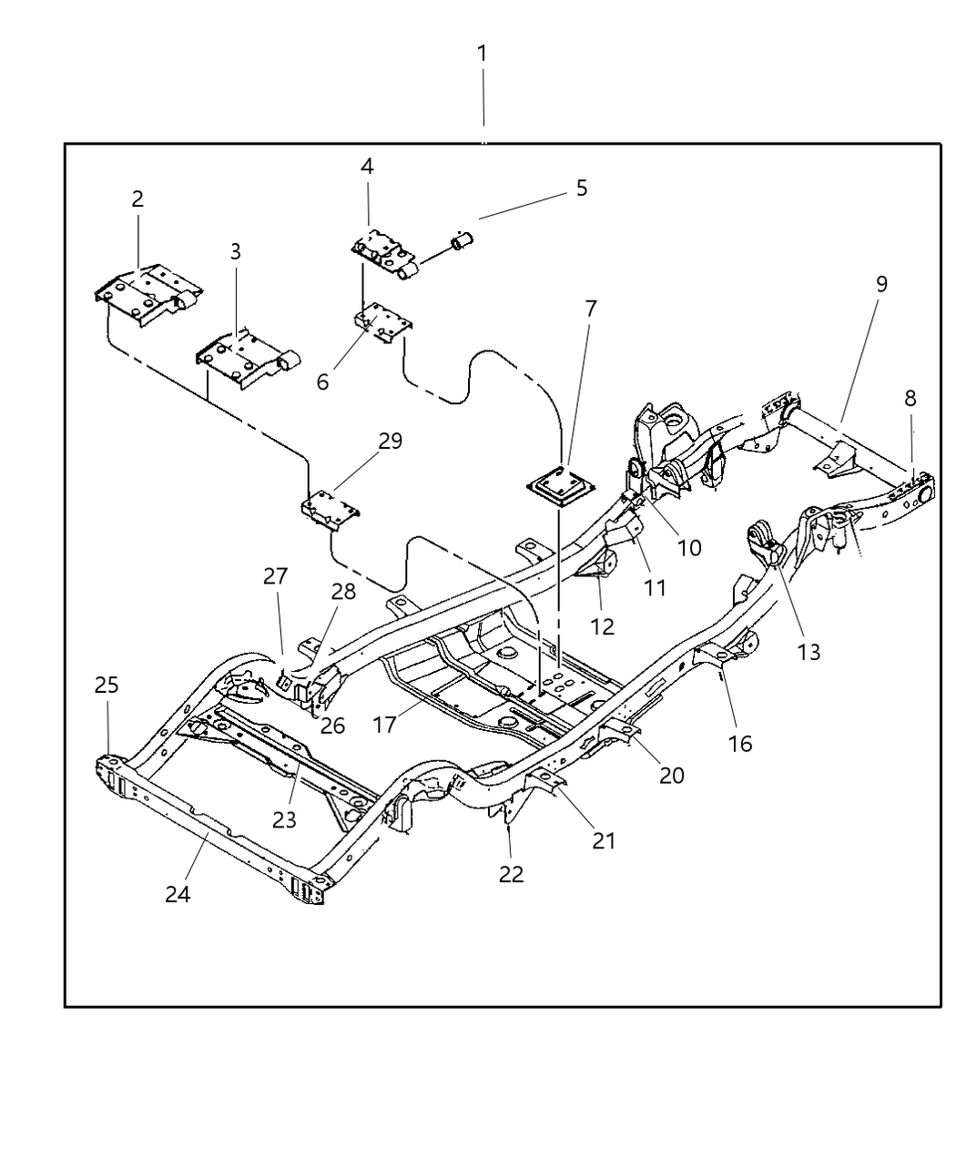 Mopar 52058125 Crossmember Underbody