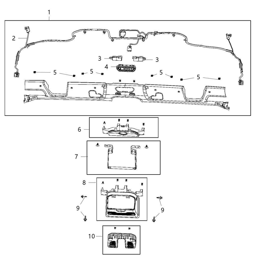 Mopar 68470564AA Wiring Jumper Mirror