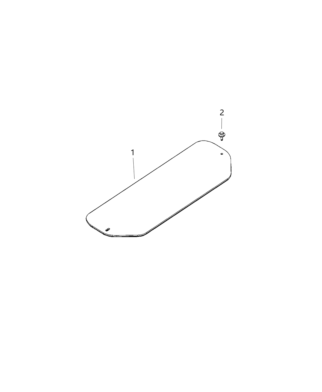 Mopar 68436629AB Cover Floor 68436629AB Mopar Cover Floor
