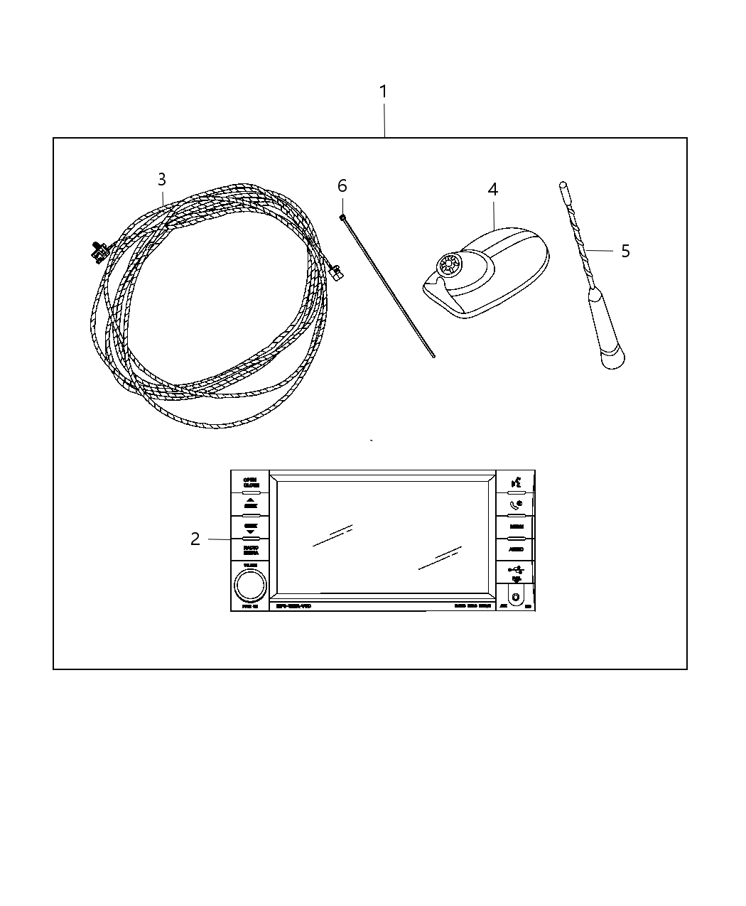 Mopar 5091401AG Radio Multi Media Mopar 5091401AG Radio Multi Media