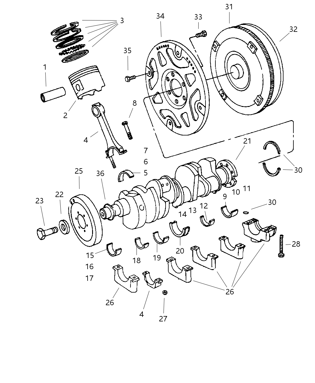 Mopar R4736549AB Torque Converter R4736549AB Mopar Torque Converter