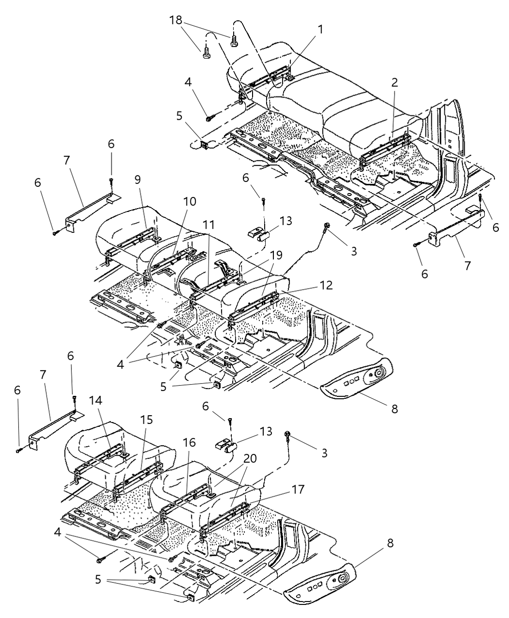 Mopar 5012531AA Adjuster Power Seat, Inner Driver Side 5012531AA Mopar Adjuster Power Seat, Inner Driver Side