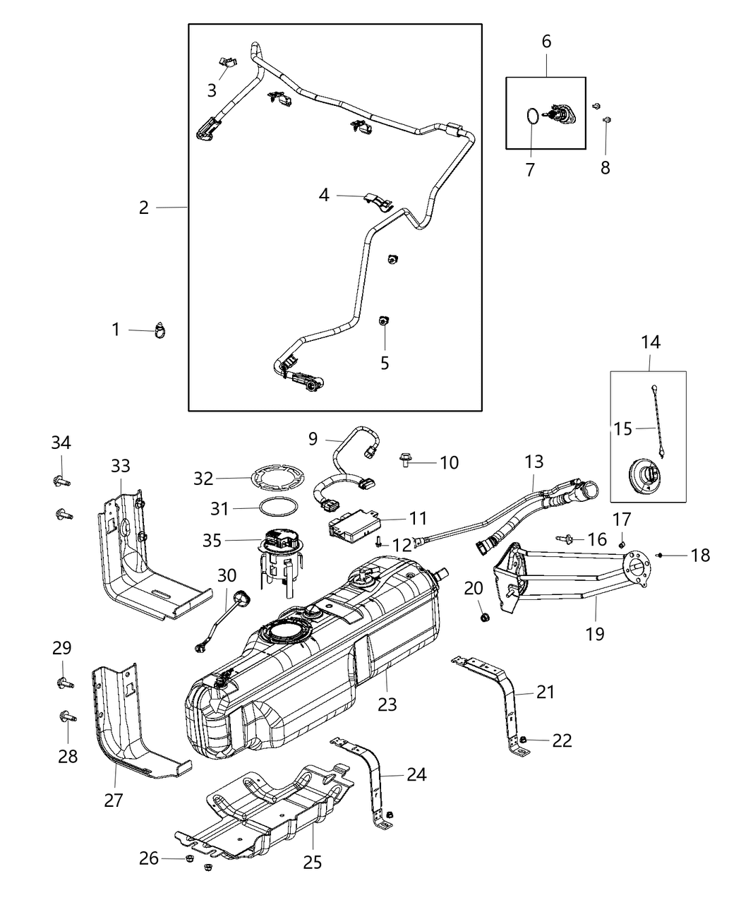 Mopar 52029760AE Tank Diesel Exhaust Fluid