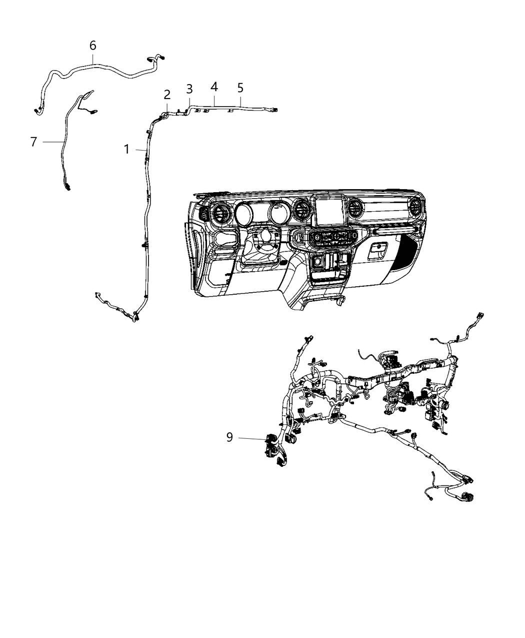 Mopar 68407779AC Wiring Instrument Panel