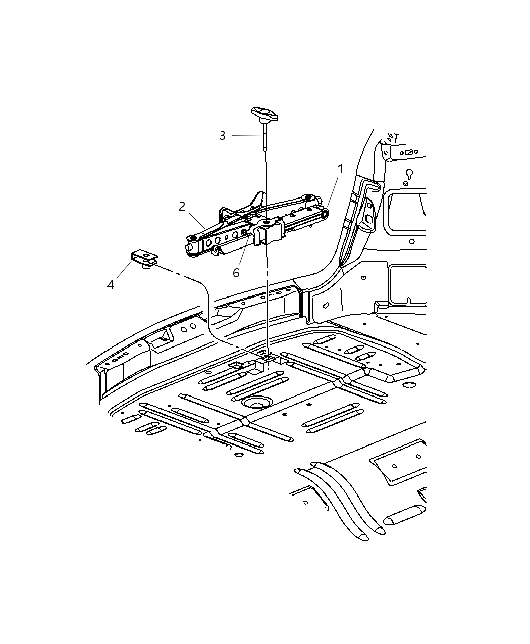 Mopar 4719961AA Screw Jack 4719961AA Mopar Screw Jack