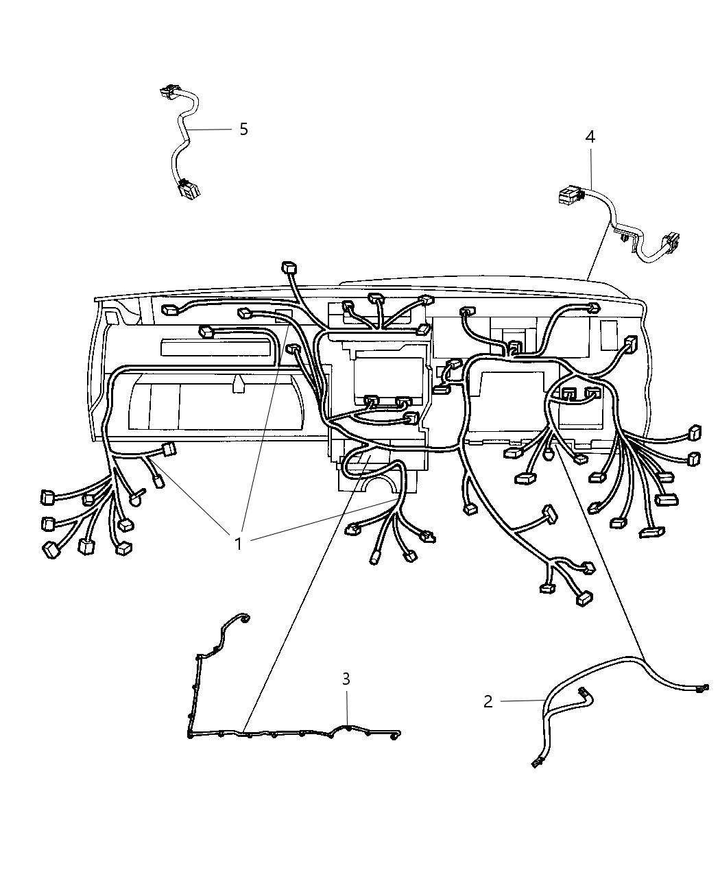 Mopar 68088957AC Wiring Instrument Panel Mopar 68088957AC Wiring Instrument Panel